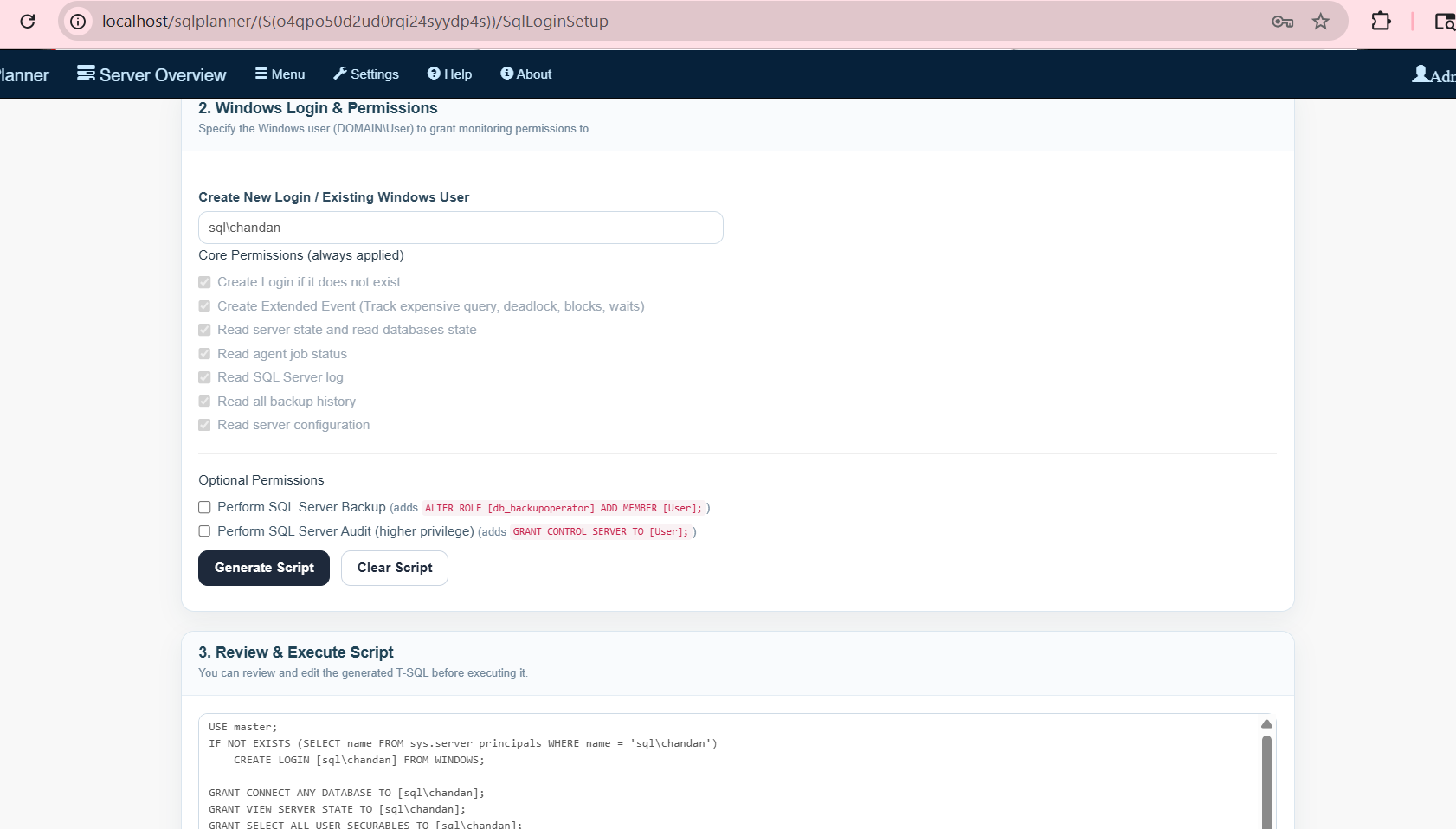 Windows Authentication and limited permission With SQL Planner - SQL ...